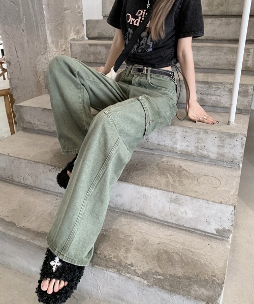 「Ressaca」 カーゴパンツ L カーキ レディース_画像5