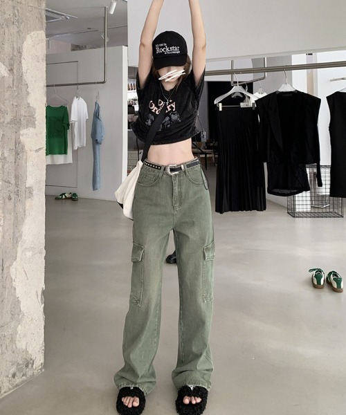 「Ressaca」 カーゴパンツ L カーキ レディース_画像7