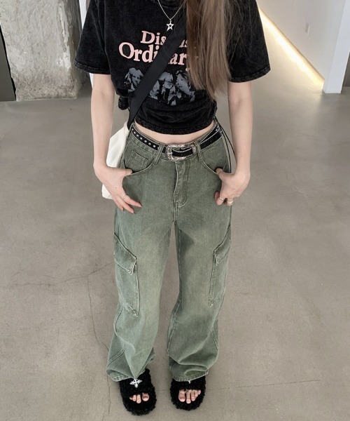 「Ressaca」 カーゴパンツ L カーキ レディース_画像9