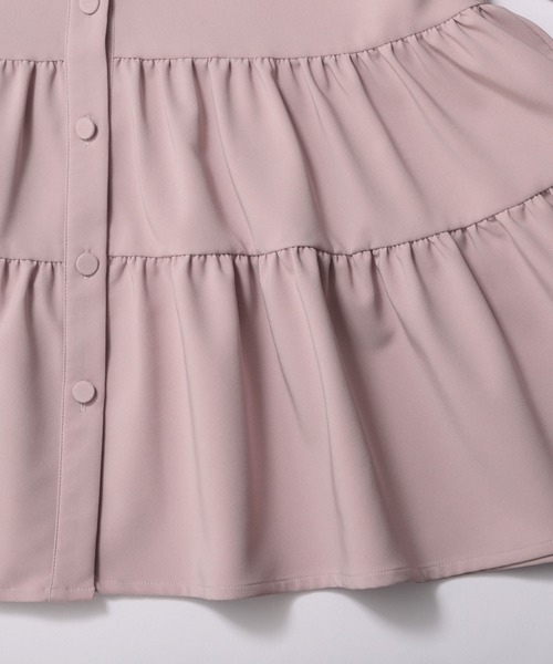 バテンレース衿トップス　ピンク　fit more Fit more（フィットモア） バテンレース衿トップス レディース