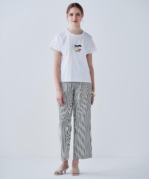 STUDIO PICONE（スタジオピッコーネ） tシャツ ビーズ刺繍UV冷感プル