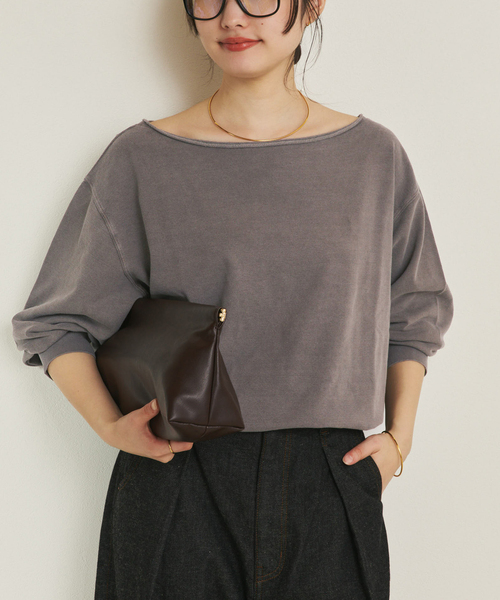 トレーナー スウェット Garment dye mini 裏毛 レディース
