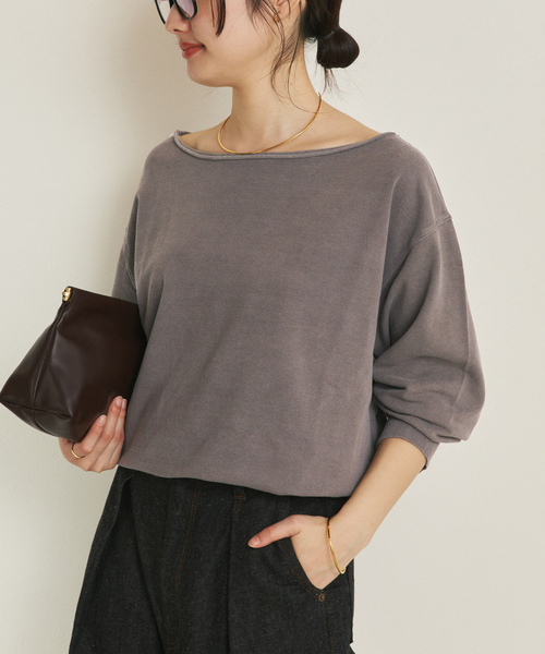 トレーナー スウェット Garment dye mini 裏毛 レディース
