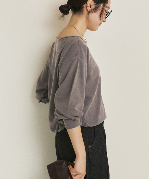 plage（プラージュ） トレーナー スウェット Garment dye mini 裏毛