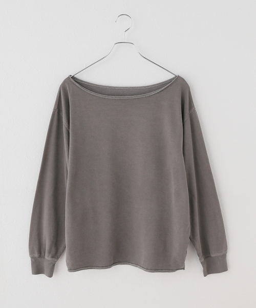 プラージュ　Garment dye mini 裏毛 plage（プラージュ） トレーナー スウェット Garment dye mini 裏毛