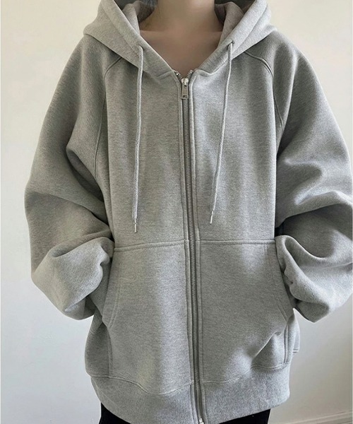 「SEN TOKYO」 ジップアップパーカー M グレー レディース_画像4