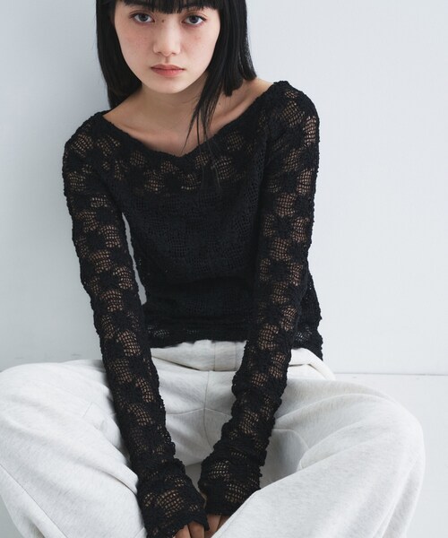 CODE A tシャツ floral lace tops レディース : ZOZOTOWN Yahoo!店