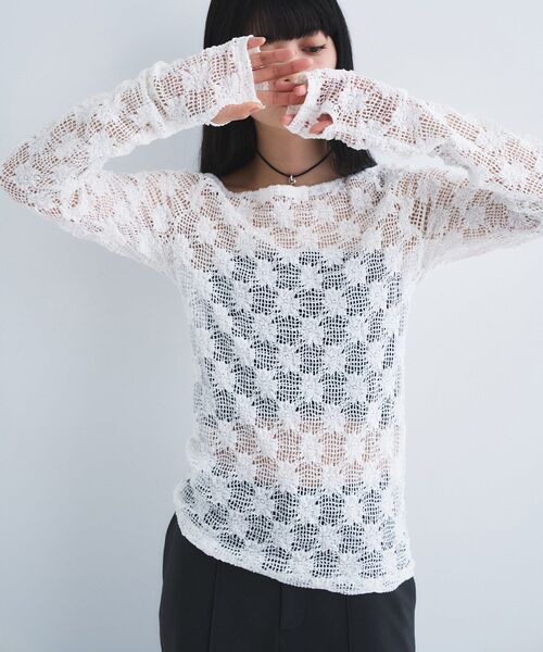 CODE A tシャツ floral lace tops レディース : ZOZOTOWN Yahoo!店