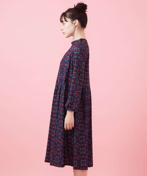 「Jocomomola」 長袖ワンピース 40 ブルー レディース_画像4