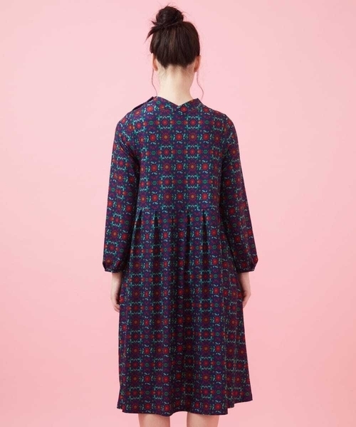 「Jocomomola」 長袖ワンピース 40 ブルー レディース_画像5