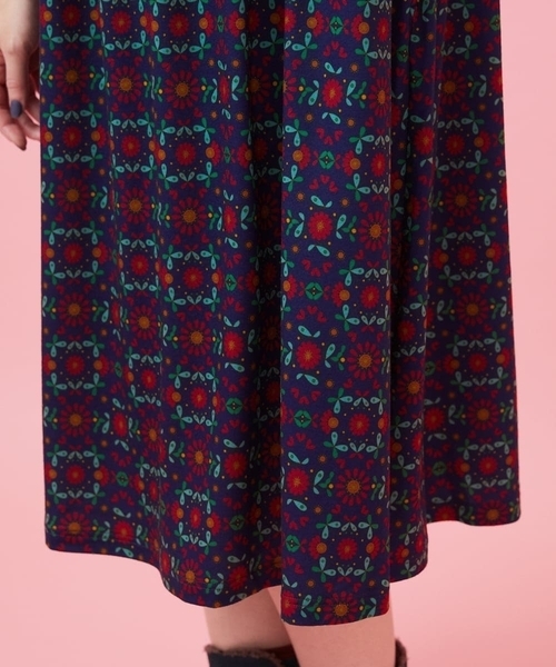 「Jocomomola」 長袖ワンピース 40 ブルー レディース_画像9