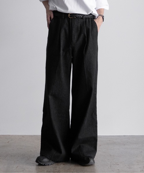 「Casper John」 デニムパンツ X-SMALL グレー メンズ_画像3