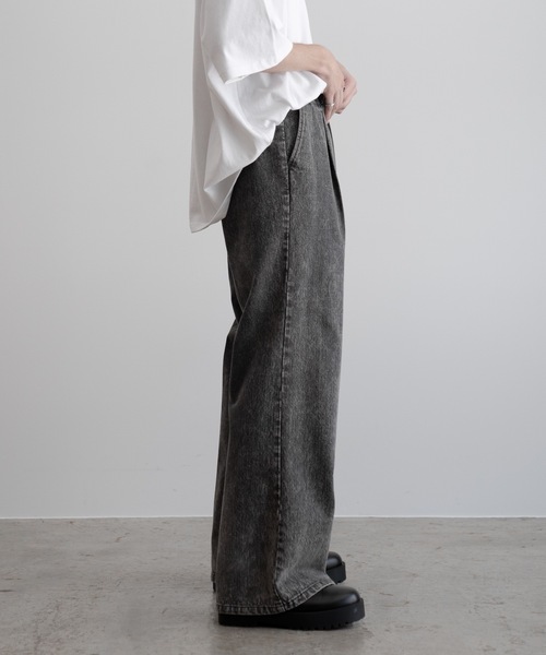 「Casper John」 デニムパンツ X-SMALL グレー メンズ_画像6