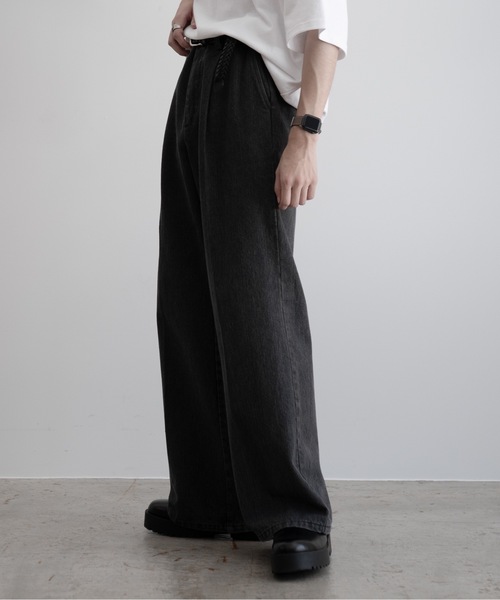 「Casper John」 デニムパンツ X-SMALL グレー メンズ_画像7