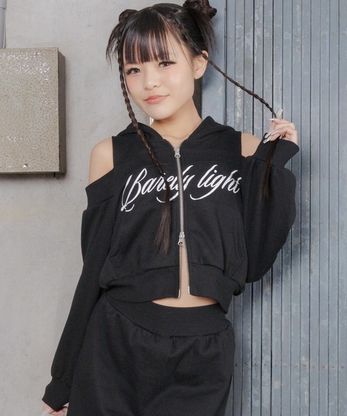 ANAP GiRL（アナップガール） セットアップ 肩あき ダブル ジップ