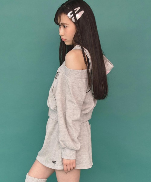 専用！ANAPGIRL セトア ANAP GiRL（アナップガール） セットアップ 肩あき ダブル ジップ