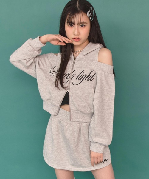 ANAP GiRL（アナップガール） セットアップ 肩あき ダブル ジップ