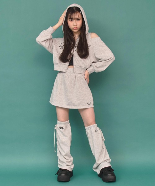 ANAP GiRL（アナップガール） セットアップ 肩あき ダブル ジップ