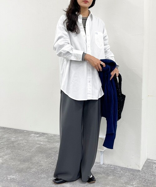 「fredy emue」 長袖シャツ 38 グレー レディース_画像6