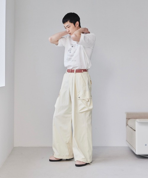 「soerte」 カーゴパンツ 2 カーキ メンズ_画像2