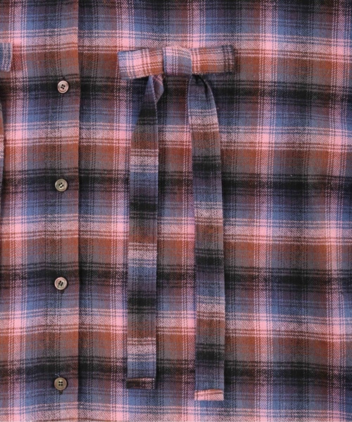 「WC」 長袖ネルシャツ FREE グリーン レディース_画像6