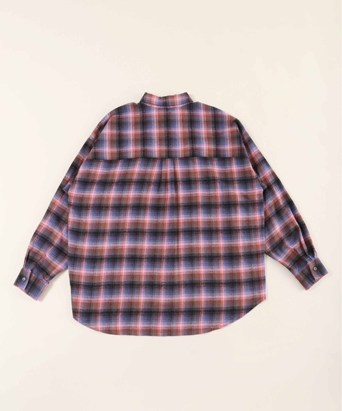 「WC」 長袖ネルシャツ FREE グリーン レディース_画像7