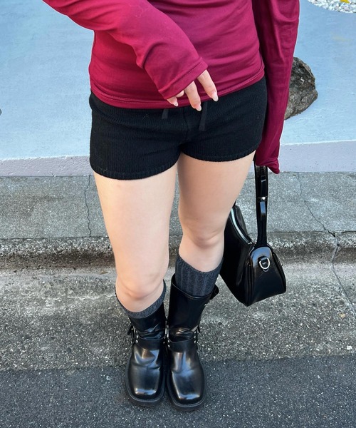 「MEMECLE」 ショートパンツ S アイボリー レディース_画像8