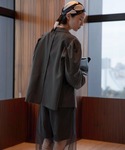 コート アウター 「オフィスライン」袖ギャザー...の詳細画像3
