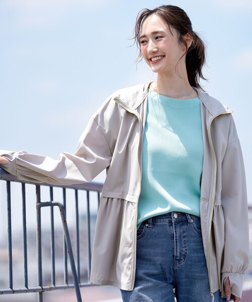 パーカー ラッシュガード ジップアップフーディー レディースの画像