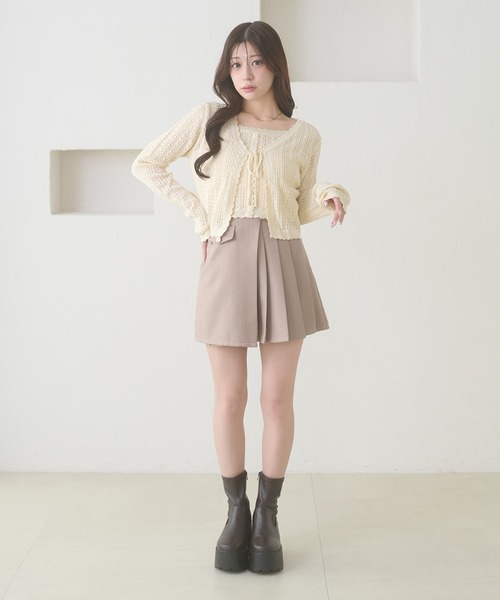 Ambre Neige（アンブルネージュ） カーディガン openwork knitting