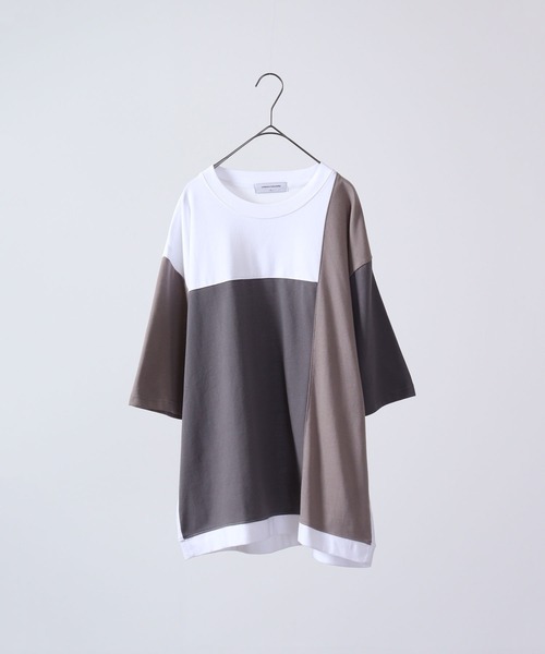 「URBAN SQUARE」 半袖Tシャツ LL ホワイト系その他 メンズ_画像3