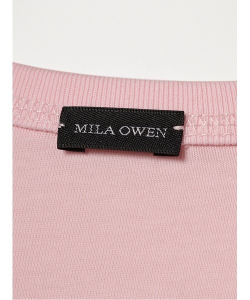 Mila Owen（ミラオーウェン） tシャツ ショート丈ドロストロングT