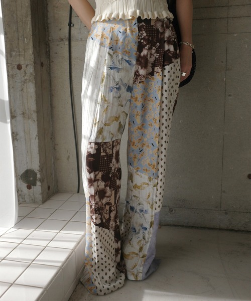 Ameri（アメリ） ワイドパンツ パンツ MEDI VARIOUS PATTERN TUCK