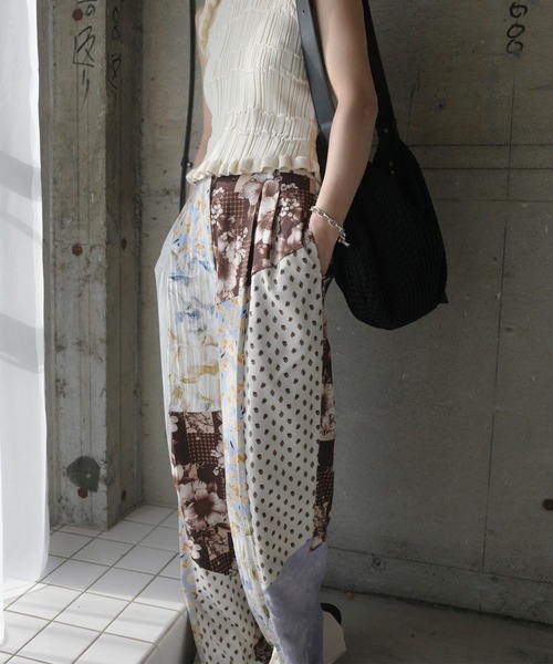 Ameri（アメリ） ワイドパンツ パンツ MEDI VARIOUS PATTERN TUCK