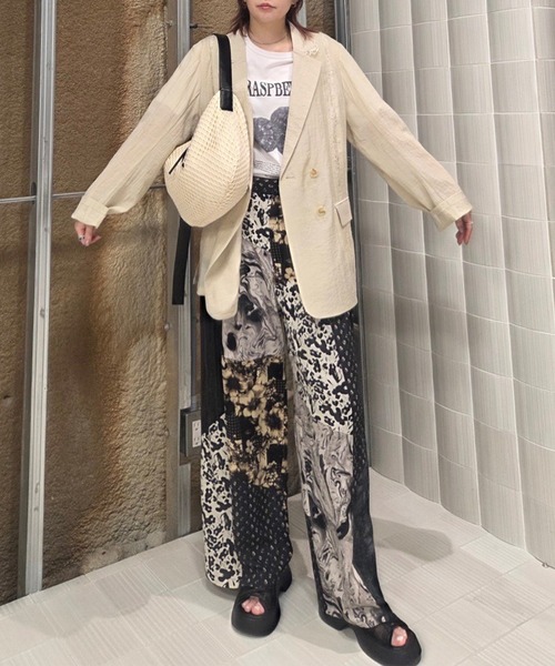 Ameri（アメリ） ワイドパンツ パンツ MEDI VARIOUS PATTERN TUCK
