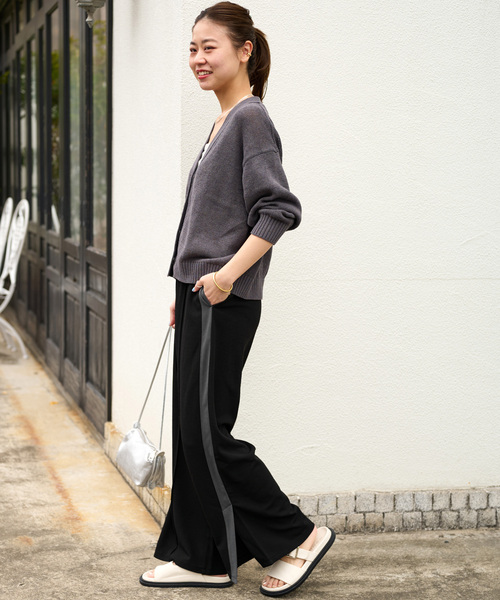 「JOURNAL STANDARD relume」 イージーパンツ FREE ブラック レディースの画像