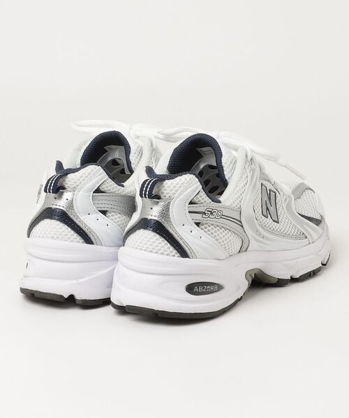 「New Balance」 ローカットスニーカー 25.5cm ホワイト レディース_画像2