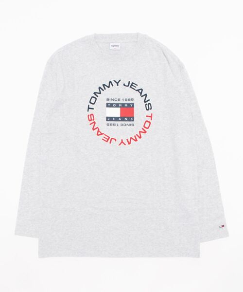 TOMMY JEANS（トミー・ジーンズ） 長袖Tシャツ X-LARGE ライトグレー