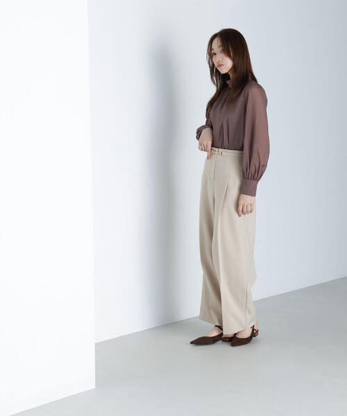 「NATURAL BEAUTY BASIC」 パンツ MEDIUM ライトグリーン レディース_画像4
