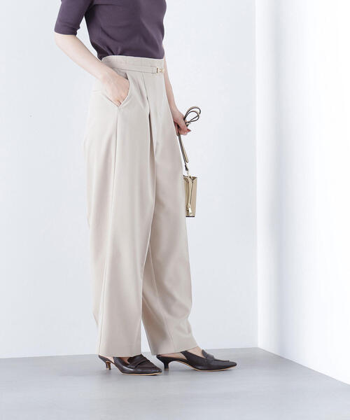 「NATURAL BEAUTY BASIC」 パンツ MEDIUM ライトグリーン レディース_画像9