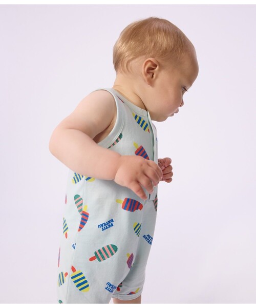 PETIT BATEAU（プチバトー） ベビー服 ロンパース プリントショート