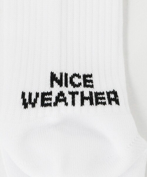 くるぶし 靴下 「NICE WEATHER」ライン＆ロゴ ソックス メンズ レディース | NICE WEATHER | 06