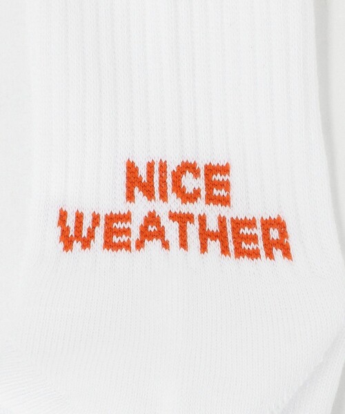くるぶし 靴下 「NICE WEATHER」ライン＆ロゴ ソックス メンズ レディース | NICE WEATHER | 09
