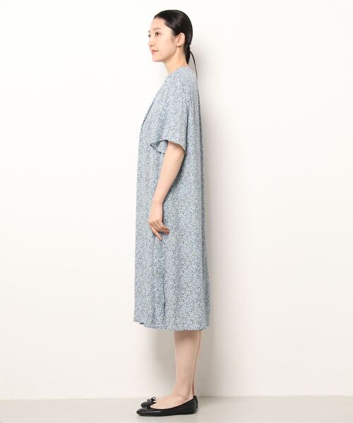 「MB mint breeze」 半袖ワンピース 3L ブルー レディース_画像2