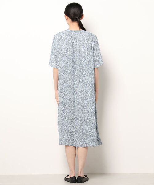 「MB mint breeze」 半袖ワンピース 3L ブルー レディース_画像3