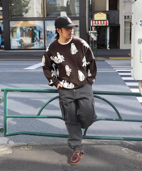 「Right-on」 ノースリーブニット M ネイビー メンズ_画像2