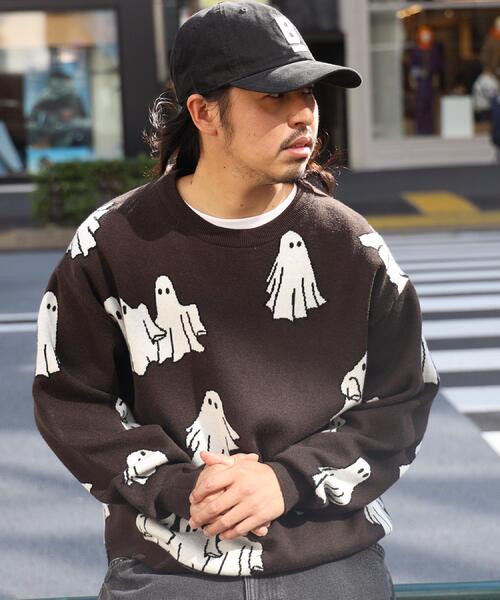 「Right-on」 ノースリーブニット M ネイビー メンズ_画像4