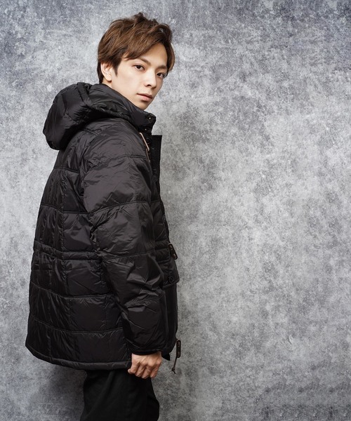 ダウン ダウンジャケット WOODS DETACHABLE HOODED PUFFY JACKET
