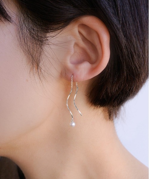 VA VENDOME AOYAMA K10 淡水パール ピアス va vendome aoyama ピアス K10ホワイトゴールド 淡水パールピアス