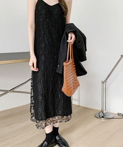 ワンピース 花柄シフォン レース地2重仕立てキャミワンピース Zozotown Paypayモール店 通販 Paypayモール